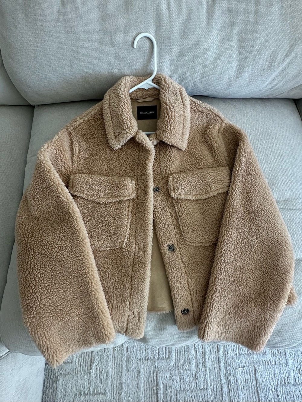 Tan Warm Sherpa Jacket